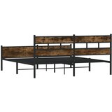  Metalni okvir kreveta bez madraca boja hrasta 180x200 cm Crna 180 x 200 cm | shoptok.hr