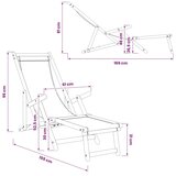  Sklopiva ležaljka za sunčanje 2 pcs 3 Pozicija Bež - Bež 2 | shoptok.hr