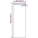 Voile zavjese s ušicama 2 kom narančaste 140x260 cm | Shoptok.si
