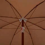  Vrtni suncobran s čeličnim stupom 240 cm smeđesivi | shoptok.hr