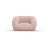 Cosmopolitan Design Svetlo rožnat fotelj iz tkanine bouclé Essen – Cene