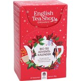 English Tea Shop Bio adventni koledar s čaji, rdeč Cene