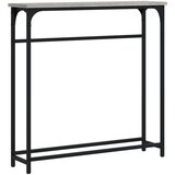  Konzolni stol siva boja hrasta 75x19 5x75 cm konstruirano drvo | shoptok.hr