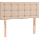 vidaXL LED posteljno vzglavje kapučino 80x5x78/88 cm umetno usnje | Shoptok.si