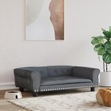 vidaXL Pasja postelja svetlo siva 95x55x30 cm žamet Cene