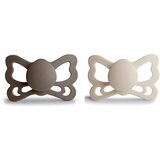 FRIGG® Butterfly Size 2:6-18 months duda Portobello/Cream 2 kos | Shoptok.si