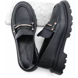 Marjin Loafer Shoes - Black - Flat