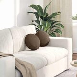  Jastučići za sjedenje 2 pcs Smeđa Ø30 x 13 cm tkanina | shoptok.hr