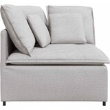  Modularni kutni kauč s jastucima, sivo-bijeli 100 cm | Shoptok.si