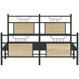  Okvir kreveta bez madraca boja hrasta sonome 150x200 cm drveni | shoptok.hr