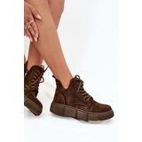 Big Star Suede Low Women's Ankle Boots On Platform Cene