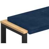  Jastučić za klupu Plišani kord Mornarsko plava Dubina 35 cm | shoptok.hr