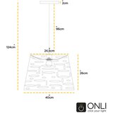 Lesnina XXXL VISEČA SVETILKA 40/100 cm E27 | Shoptok.si