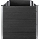 vidaXL Visoka greda 300x100x91 cm WPC siva | Shoptok.si