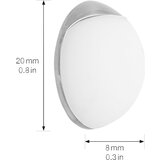 Wagner stenski blažilnik za vrata sog wall, Ø 20 mm, de 2 kosa, 8 mm, srebrne/bele barve | Shoptok.si