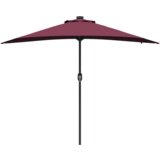 vidaXL Vrtni suncobran Bordo crvena 294 x 150 x 223 cm tkanina | shoptok.hr
