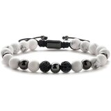 IZMAEL Narukvica ER-34436 - Bijela / Crna | shoptok.hr