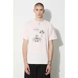 Aries Pamučna majica boja: ružičasta, s tiskom
