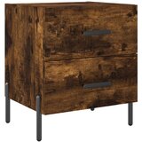 vidaXL Nočna omarica dimljeni hrast 40x35x47,5 cm inženirski les, (20808040) | Shoptok.si
