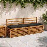  Jastučić za klupu SOEST 100% poliester Crna 170 x 40 x 8 cm | shoptok.hr