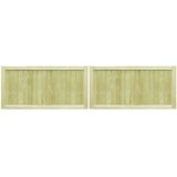 vidaXL Vrtna vrata 2 kosa impregnirana borovina 300x75 cm | Shoptok.si