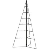  Metalno ukrasno božićno drvce crno 140 cm | shoptok.hr