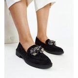 Gemre Black Suede Loafers with Zemzem Crystals | shoptok.hr