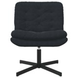 vidaXL stolac za opuštanje s rotacijom crna 63 x 75 x 76 cm baršun | shoptok.hr