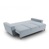 Cosmopolitan Design Svijetlo plava baršunasti sklopiva/s prostorom za odlaganje sofa 235 cm Kyoto – | shoptok.hr