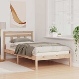  Krevetna konstrukcija Smeđa 100 x 200 cm Čvrsto borovo drvo | shoptok.hr