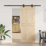 Pribor za klizna vrata 213,5 cm čelični crni | shoptok.hr