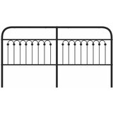  Metalno zamjensko uzglavlje crno 180 cm | shoptok.hr
