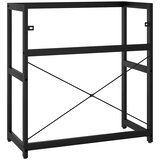  Okvir za kupaonski umivaonik crni 79 x 38 x 83 cm željezni | Eponuda.ba