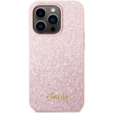 Guess gUHCP14LHGGSHP ovitek za iPhone 14 Pro - roza z bleščicami | Shoptok.si