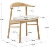 Kave Home Bež/v naravni barvi jedilni stol Timons – | Shoptok.si