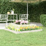 Maison Chic Visoka greda - Greda - Cvetlični Lonec bela 110x110x27 cm trdna borovina, (21790042) | Shoptok.si