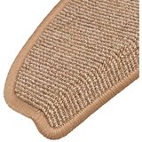  Prostirke za stepenice 15 kom 65x21x4 cm svijetlosmeđe poluokrugle velike | shoptok.hr