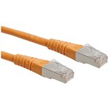 Roline 21.15.1387 RJ45 omrežni kabel\, patch kabel cat 6 s/ftp 10.00 m oranžna 1 kos, (20420230) | Shoptok.si