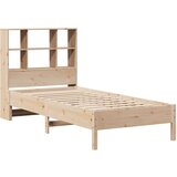 vidaXL Krevet s regalom za knjige bez madraca 90x200 cm od borovine | shoptok.hr