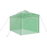  Staklenik s sklopivim okvirom Zelena 280 x 410 x 315 cm Željezo | shoptok.hr
