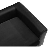 SOFA za pse crna 60 x 43 x 30 cm od pliša i umjetne kože | Eponuda.com