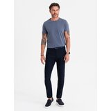 Ombre BASIC men's classic cotton T-shirt - blue denim | Shoptok.si