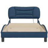  Okvir kreveta s LED-om bez madraca Hvar Plava 100x200 cm tkanina | shoptok.hr