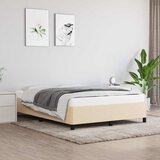  Okvir za krevet bez madraca krem 140 x 190 cm od tkanine | shoptok.hr