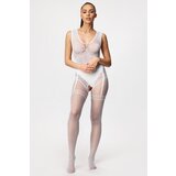 Passion bodystocking BS052 white Cene