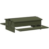 vidaXL Feeder s nogom za piliće Maslinasto zelena 75 x 53 x 20,5 cm | shoptok.hr