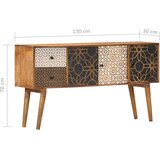  Komoda s otisnutim uzorkom 130 x 30 x 70 cm masivno drvo manga | Eponuda.ba