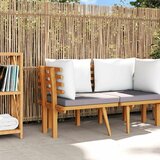  Kutna vrtna sofa od masivnog bagremovog drva s jastucima | shoptok.hr