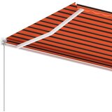  Samostojeća tenda na ručno uvlačenje 350x250cm narančasto-smeđa | shoptok.hr