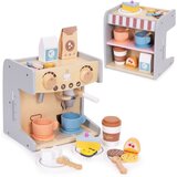 ECO TOYS Drveni dečiji aparat za kafu 2 u 1 sa barista setom, 26 dodataka – EcoToys Cene